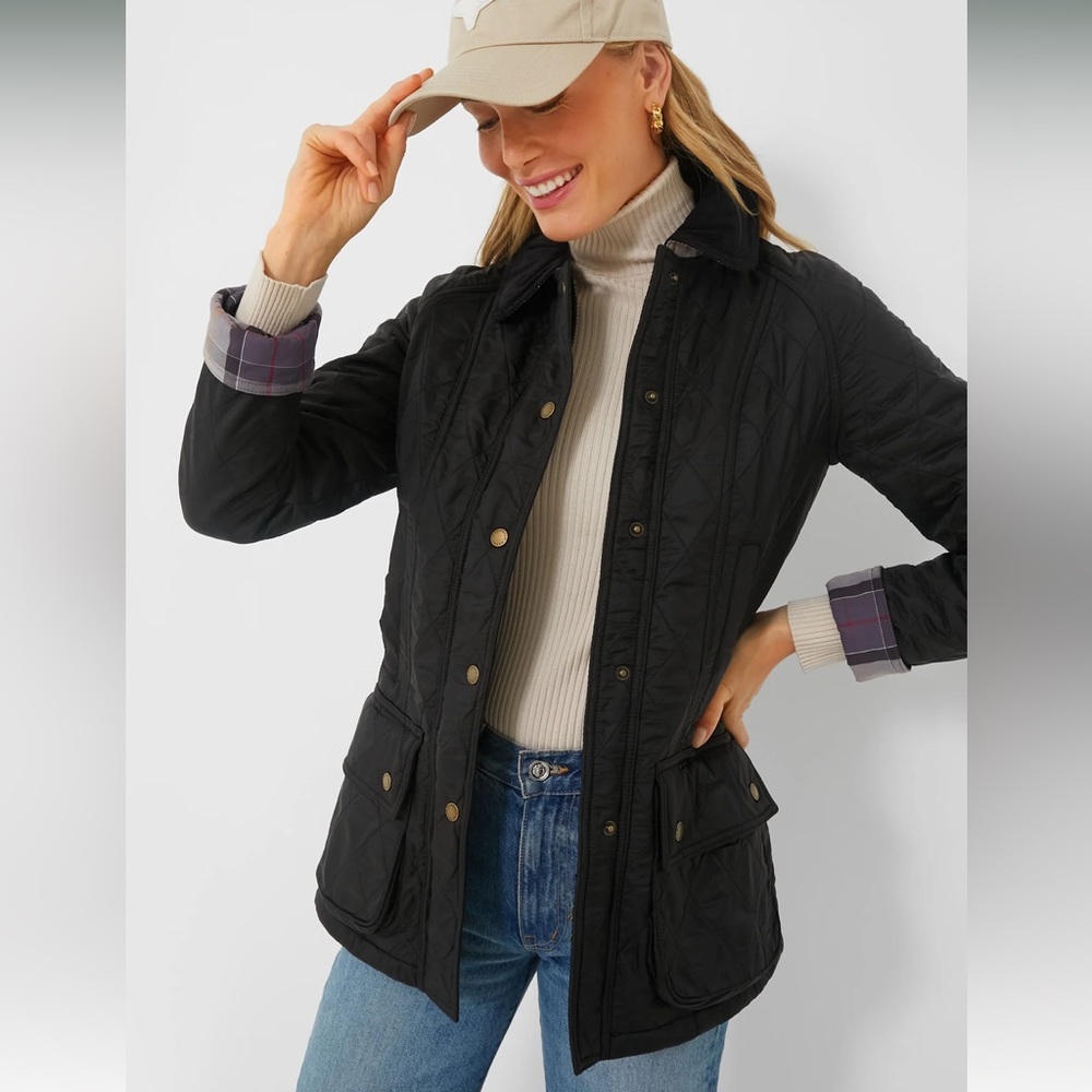 Women’s Barbour Black Beadnell Polarquilt Jacket